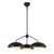 Rubio 28-in Matte Black/Opal Matte Glass 3 Lights Chandeliers