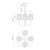 Plisse 23-in Aged Gold 4 Lights Chandeliers
