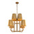 Plisse 30-in Aged Gold 8 Lights Chandeliers