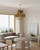 Plisse 30-in Aged Gold 8 Lights Chandeliers