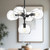 Willow 18-in Clear Glass/Matte Black 5 Lights Chandeliers