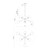 Cassia 40-in Matte Black/Clear Glass 6 Lights Chandelier