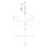 Effie 27-in Antique White/Opal Glass Socket Chandelier