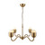 Effie 27-in Brushed Gold/Opal Glass Socket Chandelier