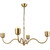 Effie 39-in Brushed Gold/Opal Glass Socket Chandelier
