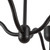 Effie 39-in Matte Black/Opal Glass Socket Chandelier