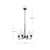 Salem 23-in Brushed Gold/Clear Glass 4 Lights Chandeliers