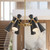 Blake 32-in Matte Black/Aged Gold Socket Chandelier