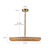 Maris 24-in Matte Black LED Chandelier