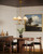 Rosemary 31-in Brushed Gold/Folded White Socket Chandelier