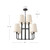 Plisse 30-in Matte Black/Opal Matte Glass 8 Lights Chandeliers