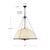 Crosby 33-in Matte Black Socket Chandelier