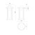 Tenko 12-in Black/Glossy Opal Glass 1 Light Exterior Wall