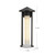 Tenko 18-in Black/Glossy Opal Glass 1 Light Exterior Wall