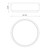 Blanco 8-in Polished Nickel/Alabaster LED Flush Mount