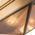 Cairo 15-in Ribbed Glass/Vintage Brass 2 Lights Flush Mount