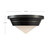 Willard 10-in Vintage Brass/Opal Matte Glass 1 Light Flush Mount