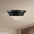 Willard 10-in Urban Bronze/Opal Matte Glass 1 Light Flush Mount