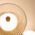 Hera 12-in Brushed Gold/Clear Ribbed Glass LED Flush Mount