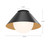 Remy 14-in Matte Black/Opal Glass 1 Light Flush Mount