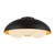 Robyn 16-in Matte Black/Opal Glass Socket Flush Mount