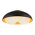 Robyn 16-in Matte Black/Opal Glass Socket Flush Mount