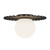 Plume 12-in Matte Black/Opal Matte Glass 1 Light Flush Mount