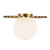 Plume 14-in Brushed Gold/Opal Matte Glass 1 Light Flush Mount