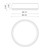 Laval 9-in Matte Black LED Flush Mount