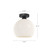 Castilla 10-in Clear Glass/Matte Black 1 Light Flush Mount