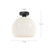 Castilla 12-in Aged Gold/Opal Matte Glass 1 Light Flush Mount