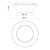 Emiko 12-in Brushed Gold 2 Lights Flush Mount