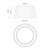 Plisse 14-in Aged Gold 2 Lights Flush Mount