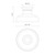 Westlake 11-in Glossy Opal Glass/Matte Black 1 Light Flush Mount