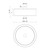 Theo 24-in Matte Black/White Linen 3 Lights Flush Mount