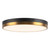 Adelaide 15-in Aged Gold/Matte Black LED Flush Mount