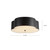 Adella 14-in Matte Black Socket Flush Mount