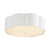 Blossom 14-in Antique White Socket Flush Mount