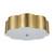 Blossom 14-in Brushed Gold Socket Flush Mount