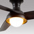 Rubio-H 54-in Matte Black LED Fans
