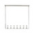 Revolve Clear Glass/Polished Nickel 7 Lights Linear Pendant