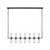 Revolve Clear Glass/Urban Bronze 14 Lights Linear Pendant