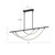 Aryas 60-in Vintage Brass LED Linear Pendant