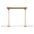 Edwin 48-in Vintage Brass/Frosted Ribbed Glass LED Linear Pendant