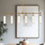 Wynwood 52-in Vintage Brass/Glossy Opal 6 Lights Linear Pendant
