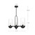 Cyrus 24-in Aged Gold/Clear Glass 3 Lights Linear Pendant
