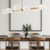 Willow 48-in Brushed Gold/Opal Matte Glass 8 Lights Linear Pendant
