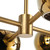 Willow 48-in Brushed Gold/Copper Glass 8 Lights Linear Pendant