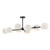 Willow 48-in Matte Black/Opal Matte Glass 8 Lights Linear Pendant