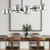 Willow 48-in Matte Black/Smoked Solid Glass 8 Lights Linear Pendant